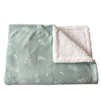 Earthy Boho Sage Dog Blanket