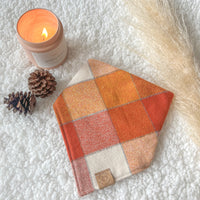 Pumpkin Spice Flannel Bandana