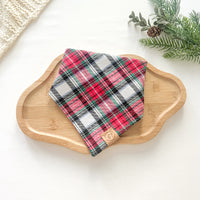 Merry & Bright Plaid Flannel Bandana