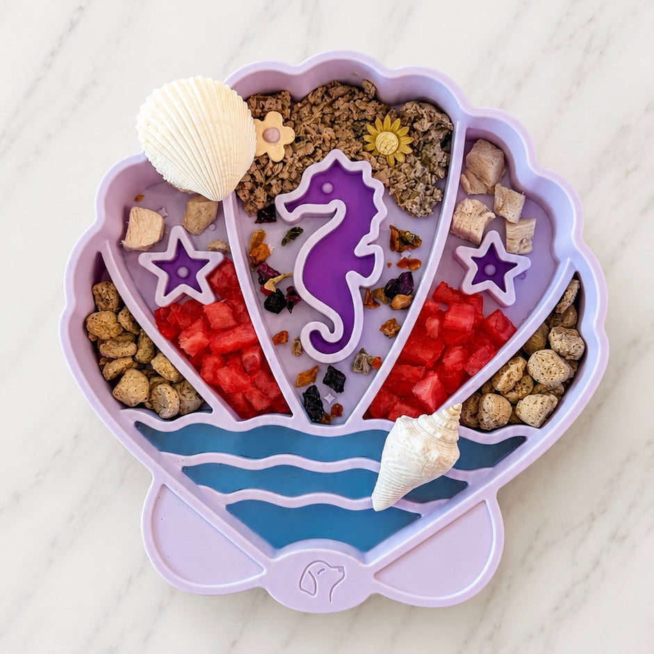 Seashell Slow Feeder Bowl | Lilac