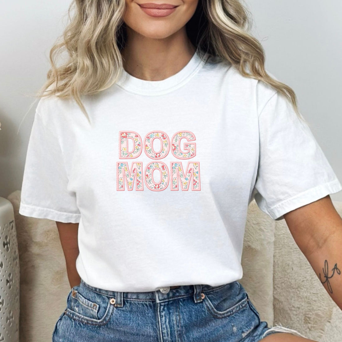 Blossom Dog Mom T-shirt