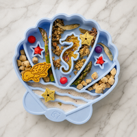 Seashell Slow Feeder Bowl | Mist