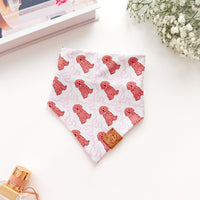 Pretty Pink Doodle Bandana