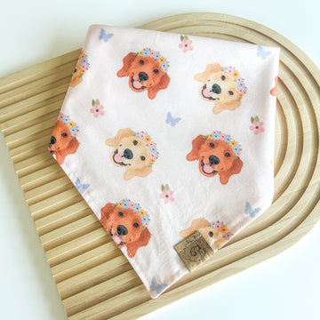 Floral Goldie Bandana