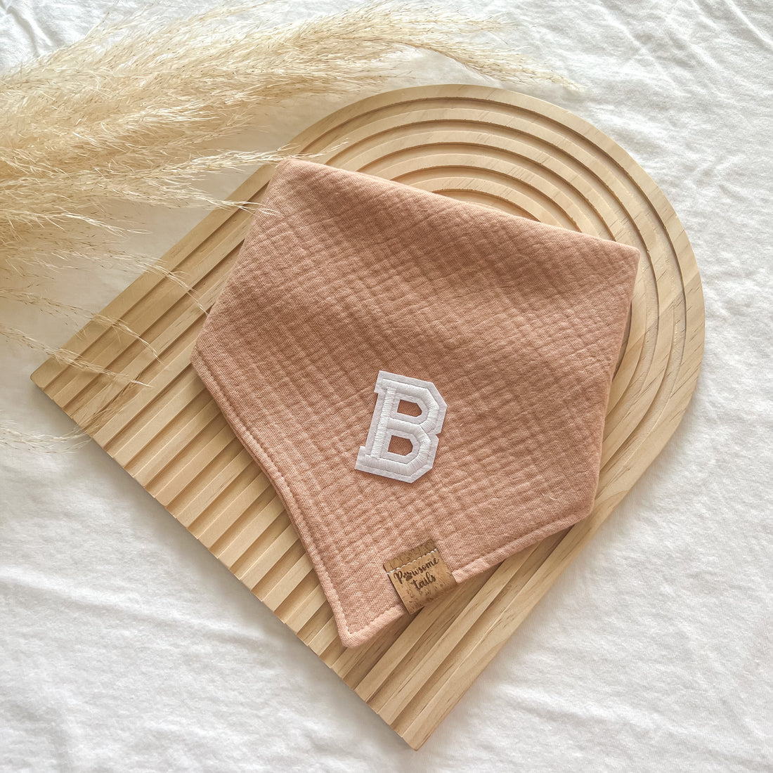 Airy Blush Letterman Bandana