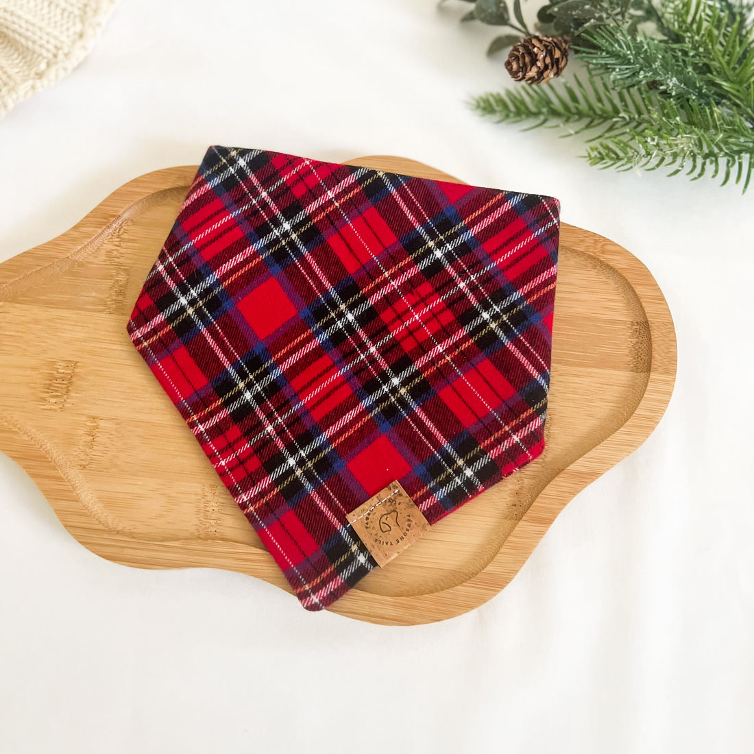 Christmas Magic Plaid Flannel Bandana