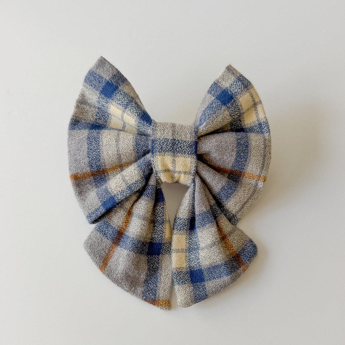 Forest Fog Flannel Sailor Bow