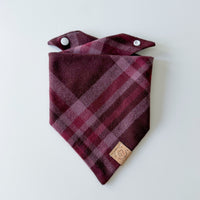Burgundy Woods Flannel Bandana