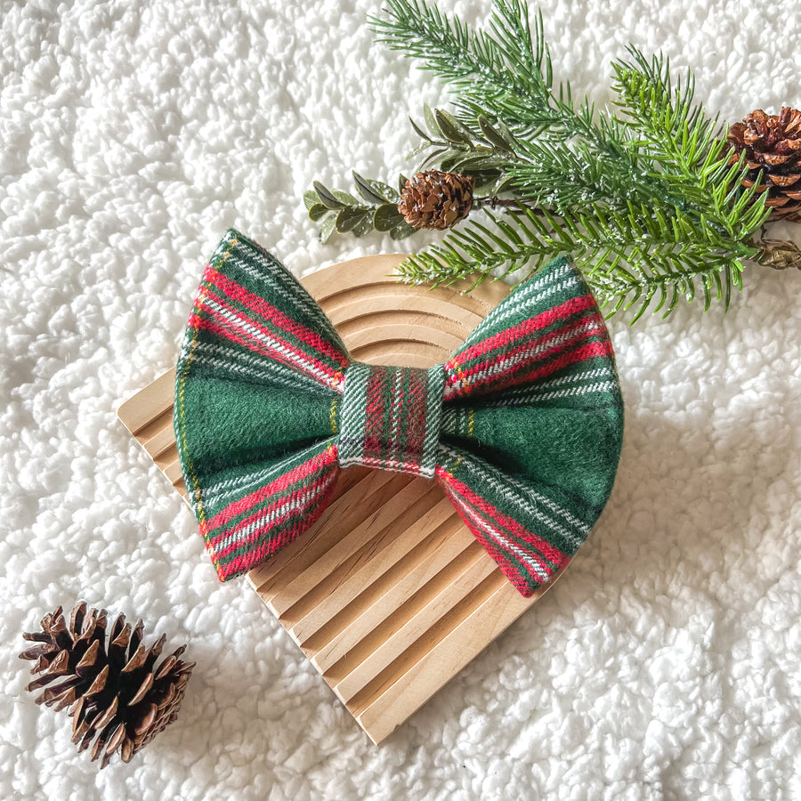 Jingle Bell Flannel Bow Tie