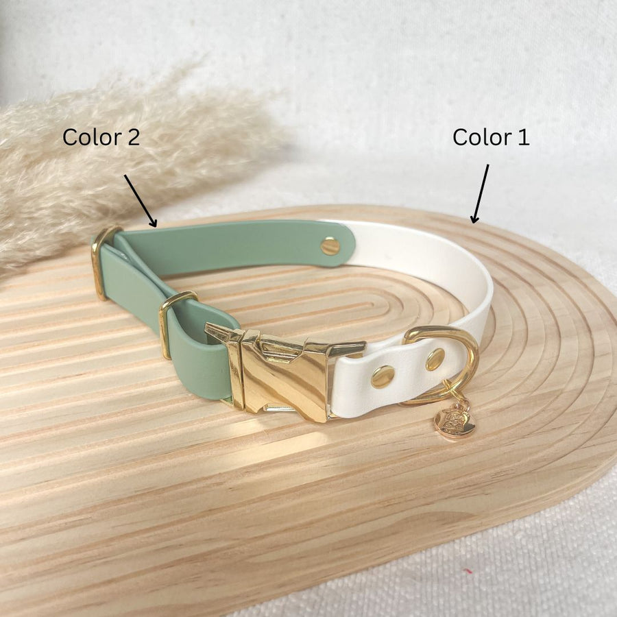 Two-Tone Waterproof Adjustable Quick Release Collar