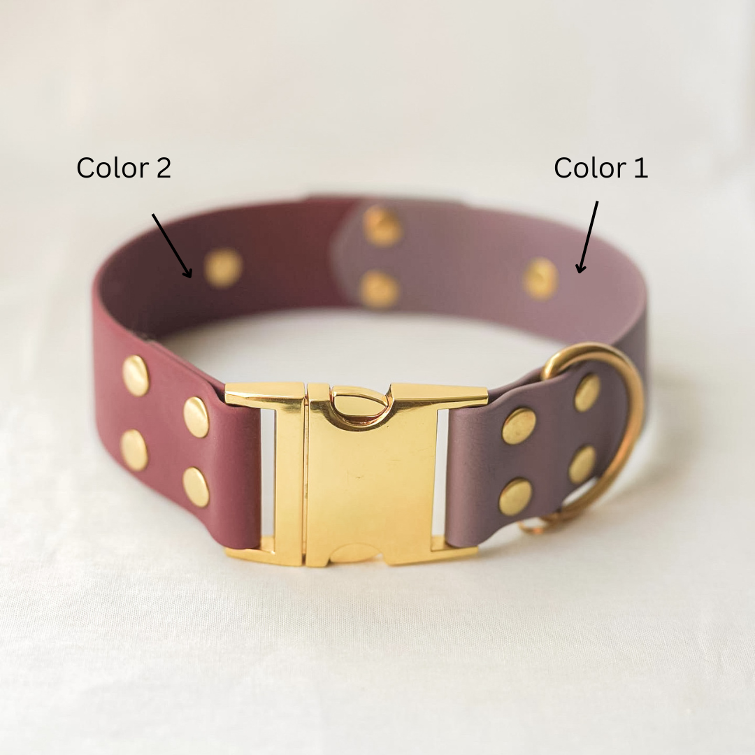 1.5" Two-Tone Waterproof Non-Adjustable Quick Release Collar