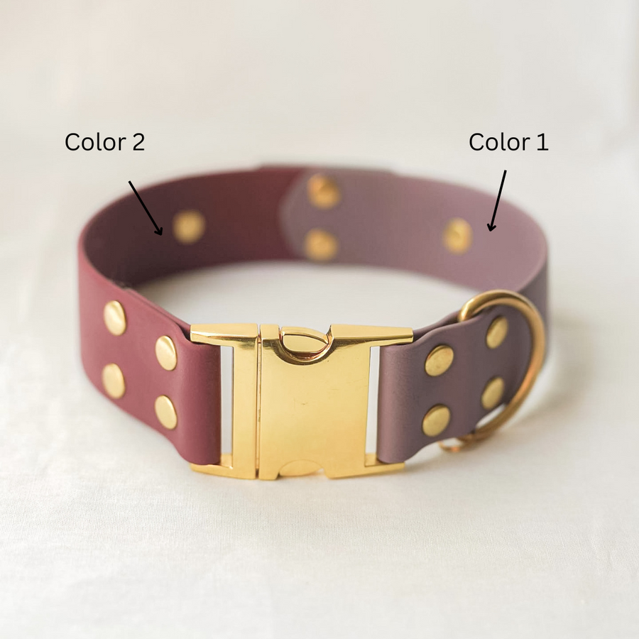 1.5" Two-Tone Waterproof Non-Adjustable Quick Release Collar