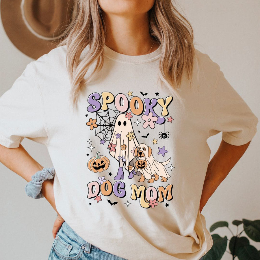 Spooky Dog Mom T-shirt
